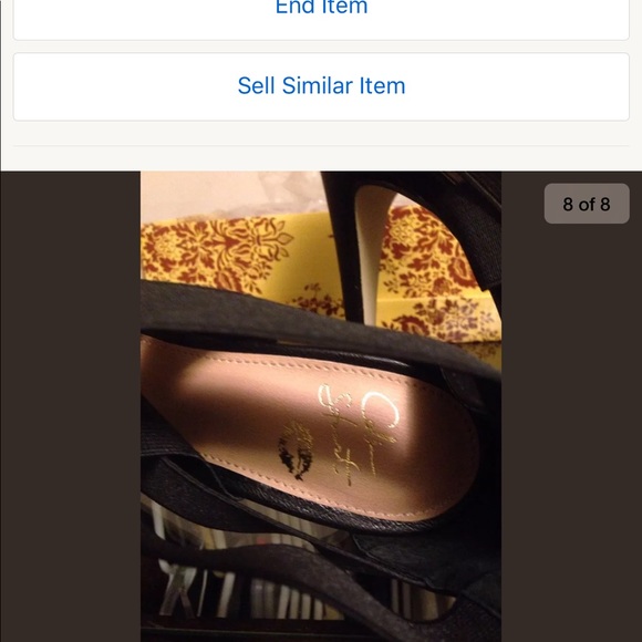 Black stiletto heels size 8 - Picture 6 of 6